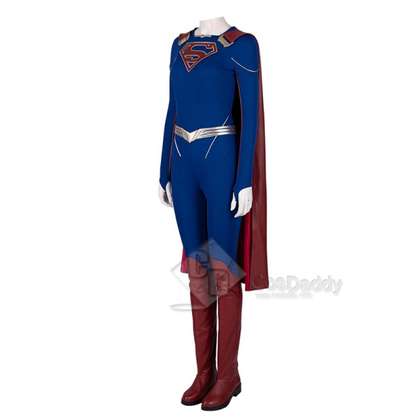 Supergirl Season 5 Kara Zor-El Cosplay Costume Overgirl Jumpsuit Superhero Bodysuit