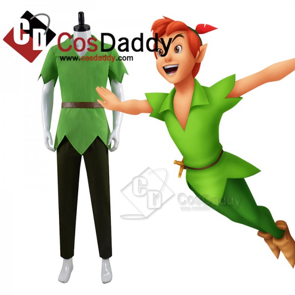 Disney Movie Peter Pan Cosplay Costume Green Fancy...