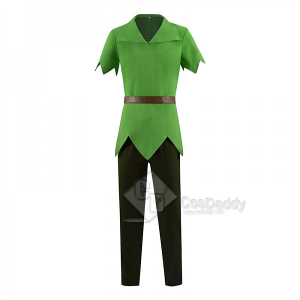 Disney Movie Peter Pan Cosplay Costume Green Fancy Outfit Halloween Suit