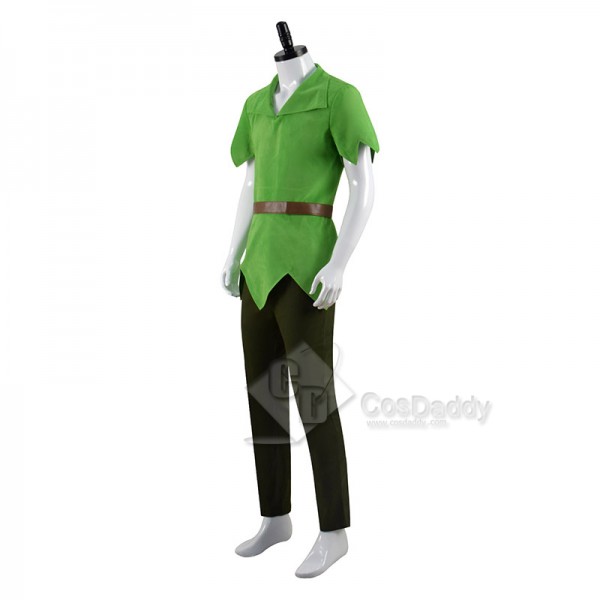 Disney Movie Peter Pan Cosplay Costume Green Fancy Outfit Halloween Suit