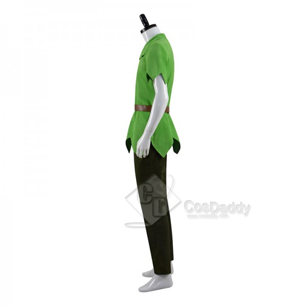 Disney Movie Peter Pan Cosplay Costume Green Fancy Outfit Halloween Suit
