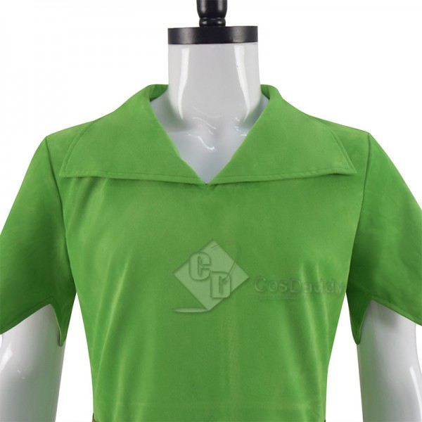 Disney Movie Peter Pan Cosplay Costume Green Fancy Outfit Halloween Suit