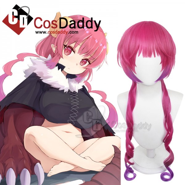 Miss Kobayashi's Dragon Maid Ilulu Cosplay Costume Pink Wig