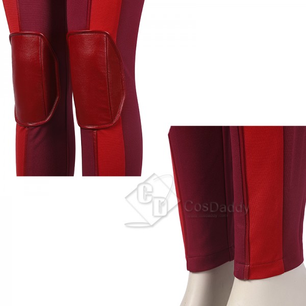 Ms. Marvel Kamala Khan Cosplay Costume Overgirl Jumpsuit Superhero Outfit