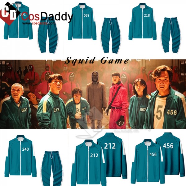 2021 South Korean Movie Squid Game Cosplay Costume...