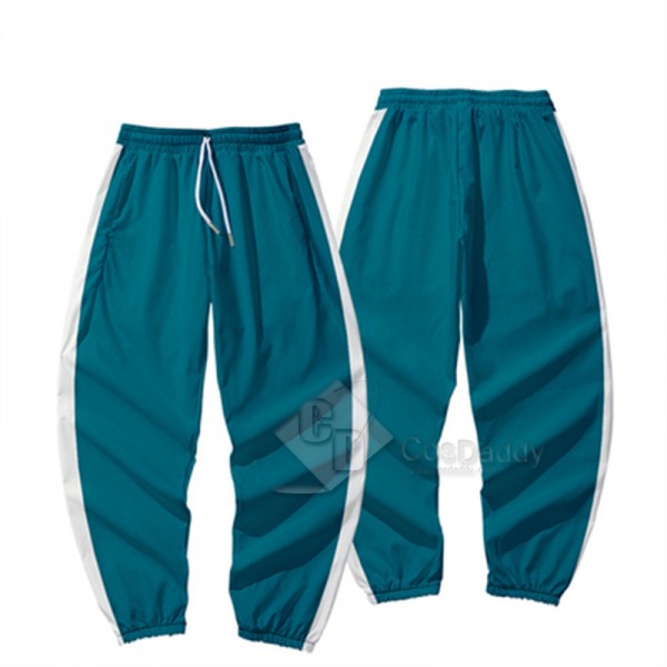 2021 South Korean Movie Squid Game Cosplay Costume  Jacket Pant Uniform Zipper Sportswear