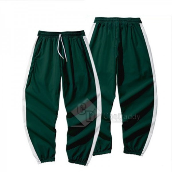 2021 South Korean Movie Squid Game Cosplay Costume  Jacket Pant Uniform Zipper Sportswear