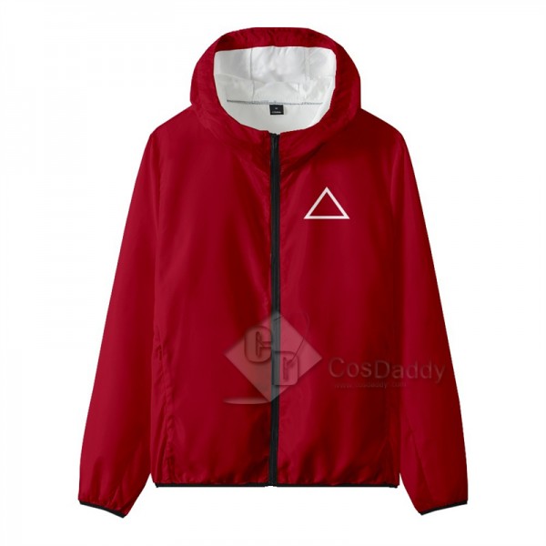 2021 South Korean Movie Squid Game Cosplay Costume  Jacket Pant Uniform Zipper Sportswear