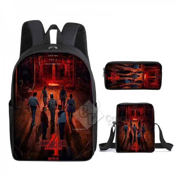 Stranger Things Season 4 Backpack School Bag Teenagers Girls Boys Student Bag Ideal Present