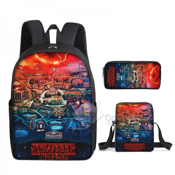 Stranger Things Season 4 Backpack School Bag Teenagers Girls Boys Student Bag Ideal Present