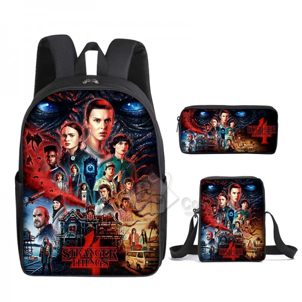 Stranger Things Season 4 Backpack School Bag Teenagers Girls Boys Student Bag Ideal Present