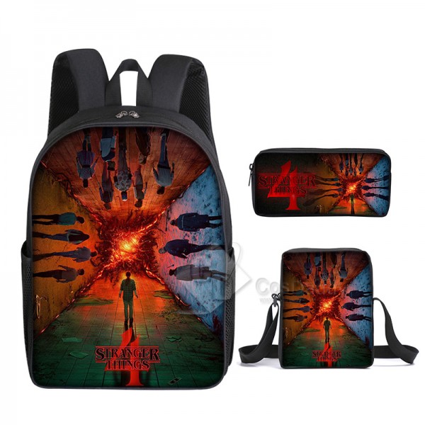 Stranger Things Season 4 Backpack School Bag Teenagers Girls Boys Student Bag Ideal Present