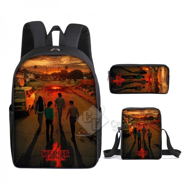 Stranger Things Season 4 Backpack School Bag Teenagers Girls Boys Student Bag Ideal Present