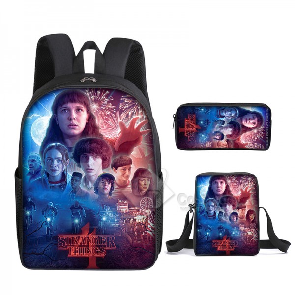 Stranger Things Season 4 Backpack School Bag Teenagers Girls Boys Student Bag Ideal Present