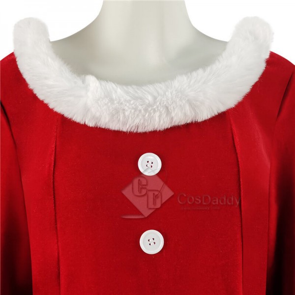 Christmas Dress for Women Long Sleeves Round Collar Faux Dress CosDaddy