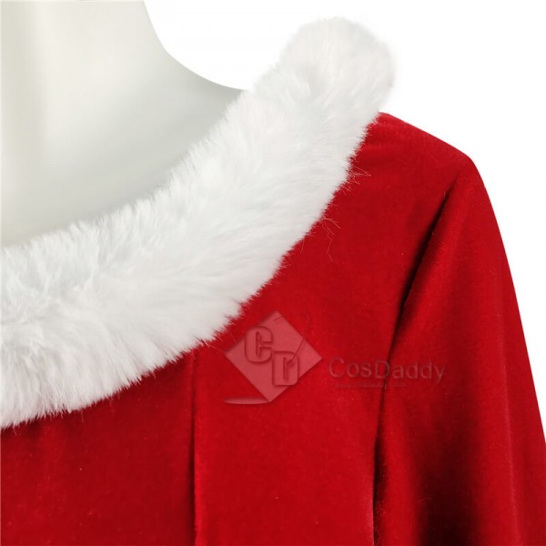 Christmas Dress for Women Long Sleeves Round Collar Faux Dress CosDaddy