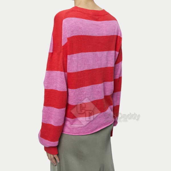 Doctor Who Donna Noble Pink Striped Jumper 60th Anniversary CosDaddy