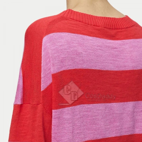 Doctor Who Donna Noble Pink Striped Jumper 60th Anniversary CosDaddy