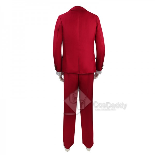 Movie Beetle Juice Mr Beetlejuice Michael Keaton Red Wedding Suit Cosplay Costume