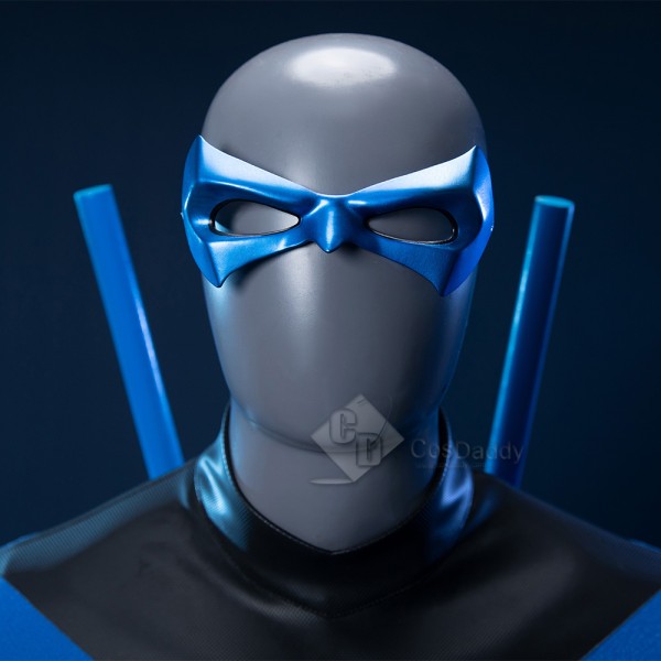 Cosdaddy Dick Grayson Nightwing Cosplay Costume Nightwing Leather Jumpsuit