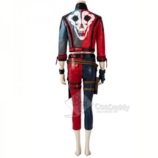 Suicide Squad: Kill the Justice League Harley Quinn Halloween Cosplay Costumes Suit