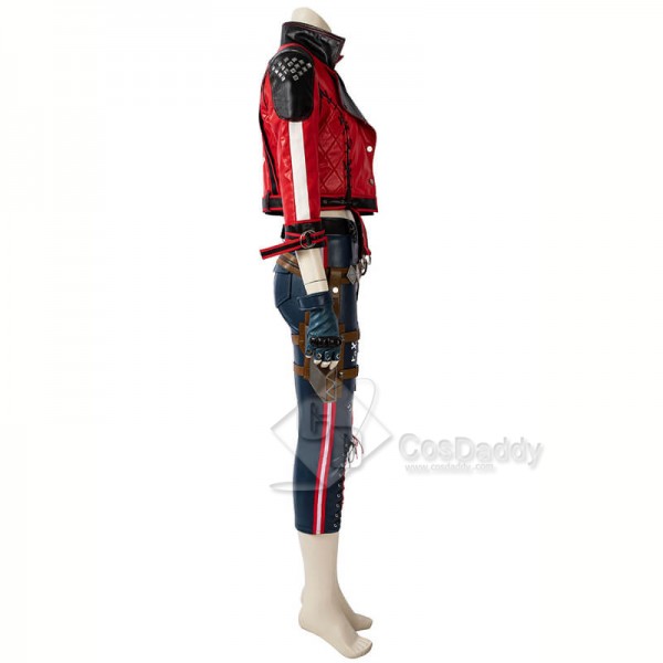 Suicide Squad: Kill the Justice League Harley Quinn Halloween Cosplay Costumes Suit