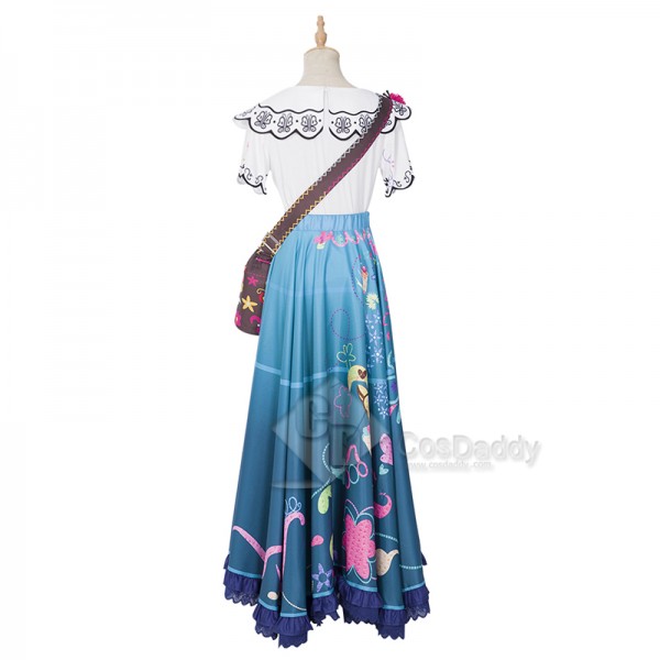 Disney Princess Encanto Mirabel Cosplay Costume Girls Magical Dress Halloween Outfit