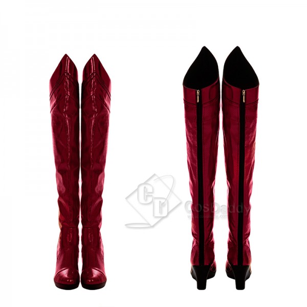 The Boys Season 3 Crimson Countess Cosplay  Costume Red Jumpsuit Witch Outfits