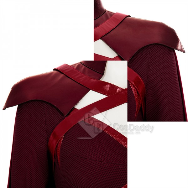 The Boys Season 3 Crimson Countess Cosplay  Costume Red Jumpsuit Witch Outfits