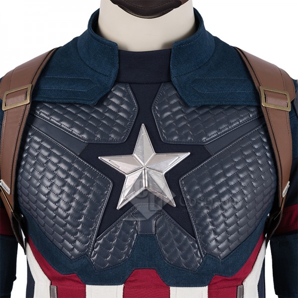 Civil War Captain America Cosplay Costume Steve Rogers Battle Suit Superhero Jumsuit 