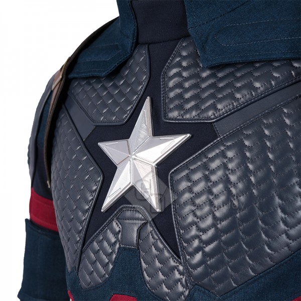 Civil War Captain America Cosplay Costume Steve Rogers Battle Suit Superhero Jumsuit 