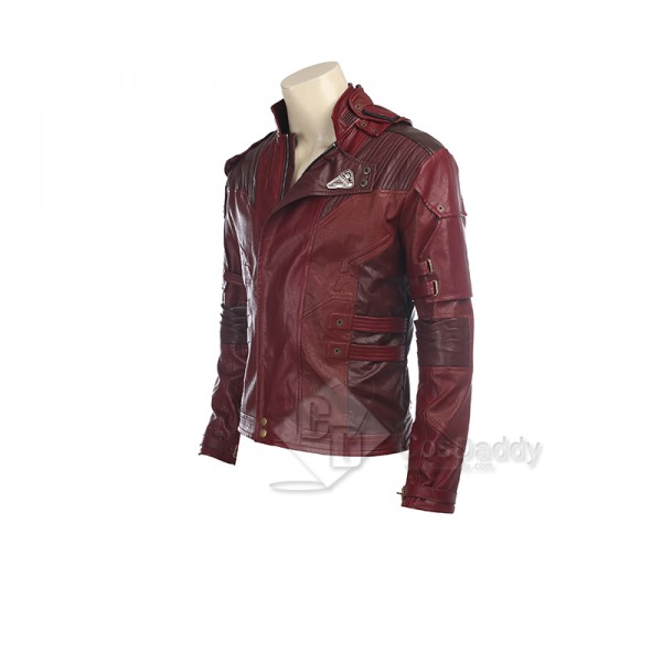 Guardians of The Galaxy 2 Star Lord Peter Jason Quill Cosplay Costume Red Coat Battle Suit