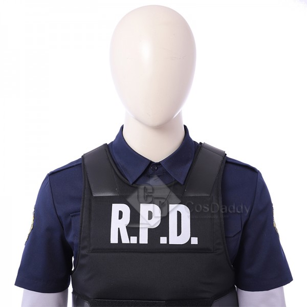 Resident Evil 2 Remake Leon Scott Kennedy Cosplay Costume Battle Suit