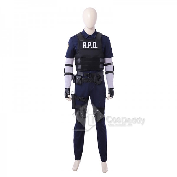 Resident Evil 2 Remake Leon Scott Kennedy Cosplay Costume Battle Suit