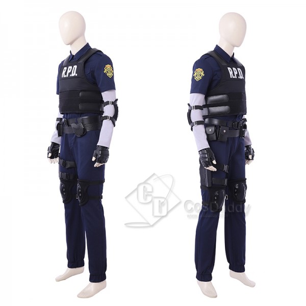 Resident Evil 2 Remake Leon Scott Kennedy Cosplay Costume Battle Suit