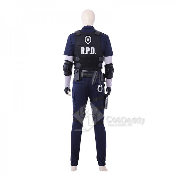 Resident Evil 2 Remake Leon Scott Kennedy Cosplay Costume Battle Suit