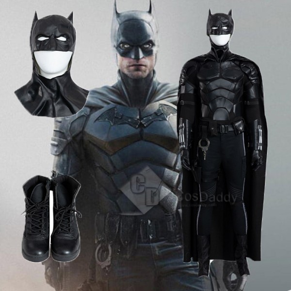 The Batman 2022 Bruce Wayne Robert Pattinson Cosplay Costume Halloween Carnival Suit