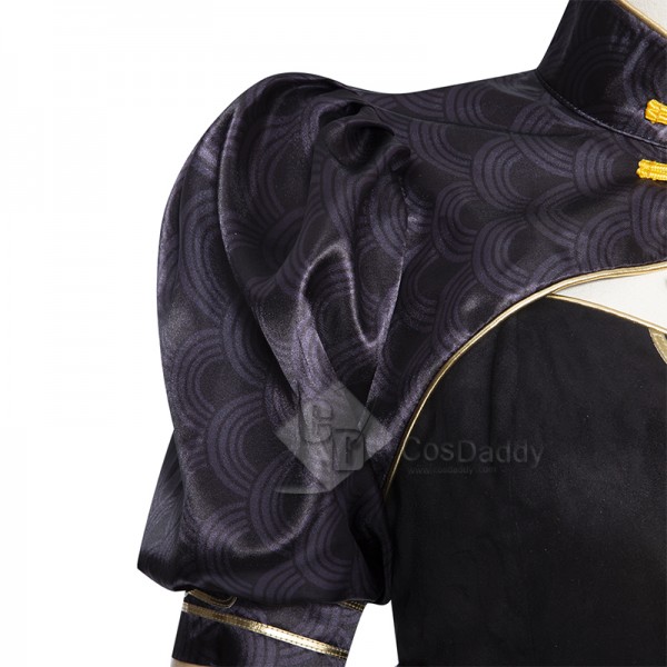 Naraka: Bladepoint Viper Ning New Skin Dragon Will Awareness Cosplay Costume Black Chi-pao