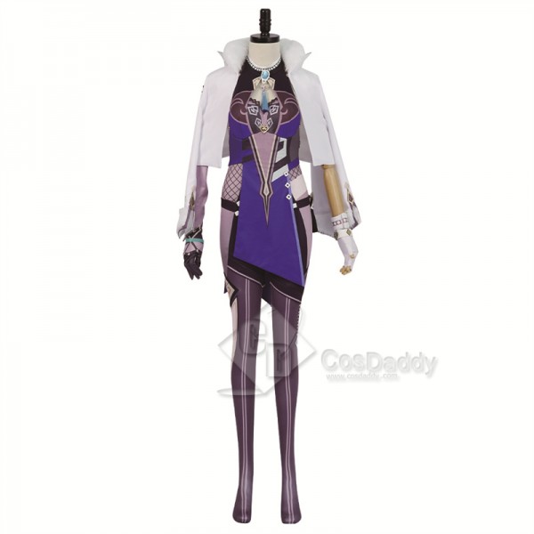 Game Genshin Impact Liyue Harbor Yelan Night Orchid Cosplay Costume Halloween Carnival Suit