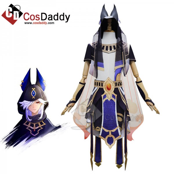 Anime Genshin Impact Cyno Sumeru Cosplay Costume H...