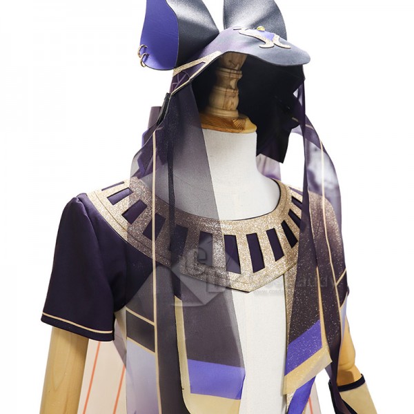 Anime Genshin Impact Cyno Sumeru Cosplay Costume Halloween Carnival Suit