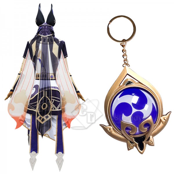 Anime Genshin Impact Cyno Sumeru Cosplay Costume Halloween Carnival Suit