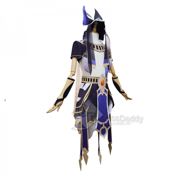 Anime Genshin Impact Cyno Sumeru Cosplay Costume Halloween Carnival Suit