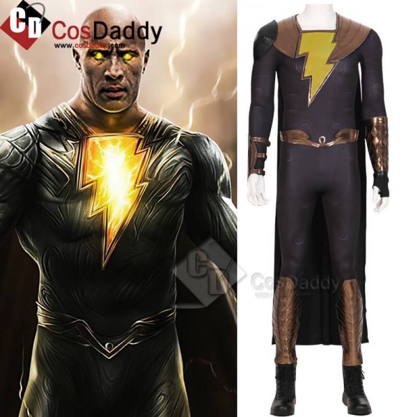 2022  Black Adam Superhero Jumpsuit Halloween Cosp...