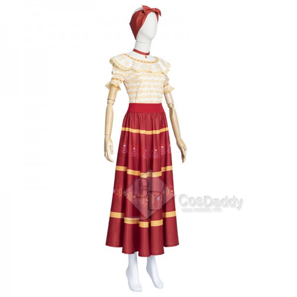 Disney Dolores Encanto Costumes Adults Dolores Madrigal Dress Halloween Cosplay Costumes