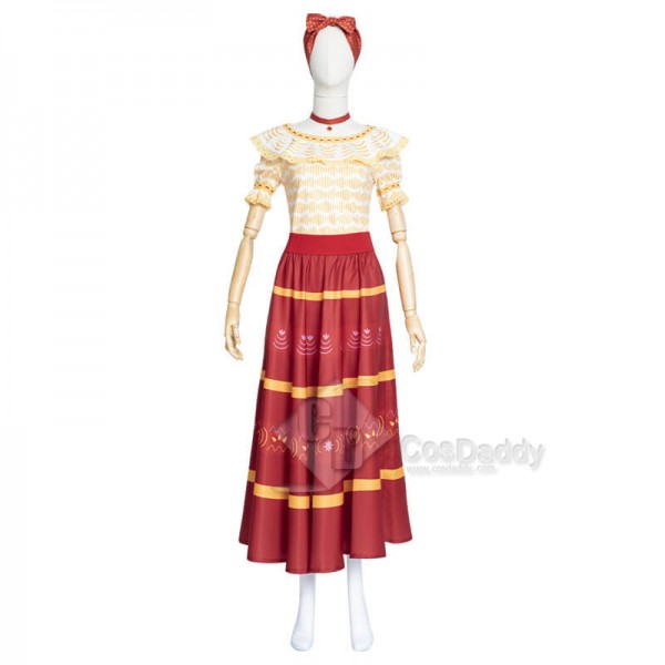 Disney Dolores Encanto Costumes Adults Dolores Madrigal Dress Halloween Cosplay Costumes