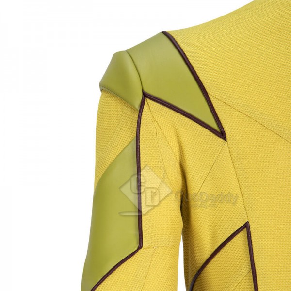 The Flash Season 8 Reverse Flash Eobard Thawne Cosplay Costume Yellow Jumpsuit With Shoes