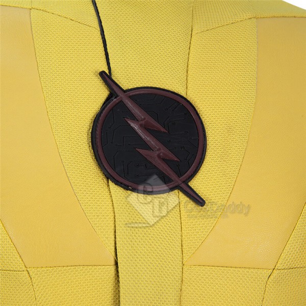 The Flash Season 8 Reverse Flash Eobard Thawne Cosplay Costume Yellow Jumpsuit With Shoes