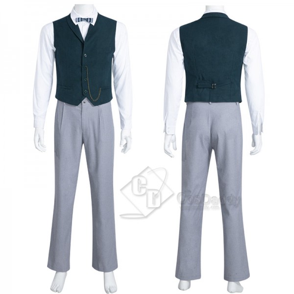 2022 Fantastic Beasts The Secrets of Dumbledore Newt Scamander Cosplay Costume Halloween Carnival Suit