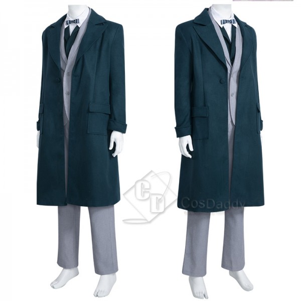 2022 Fantastic Beasts The Secrets of Dumbledore Newt Scamander Cosplay Costume Halloween Carnival Suit